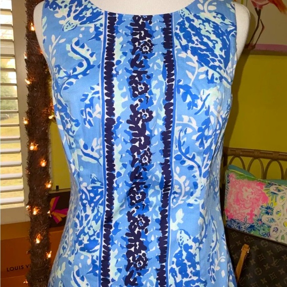Lilly Pulitzer NWT Mila Stretch Shift Dress Turtley Awesome $188 Size 00,0,4 - Picture 7 of 11